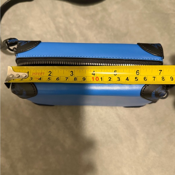 MCM Blue and Black Crossbody Bag - Picture 14 of 16